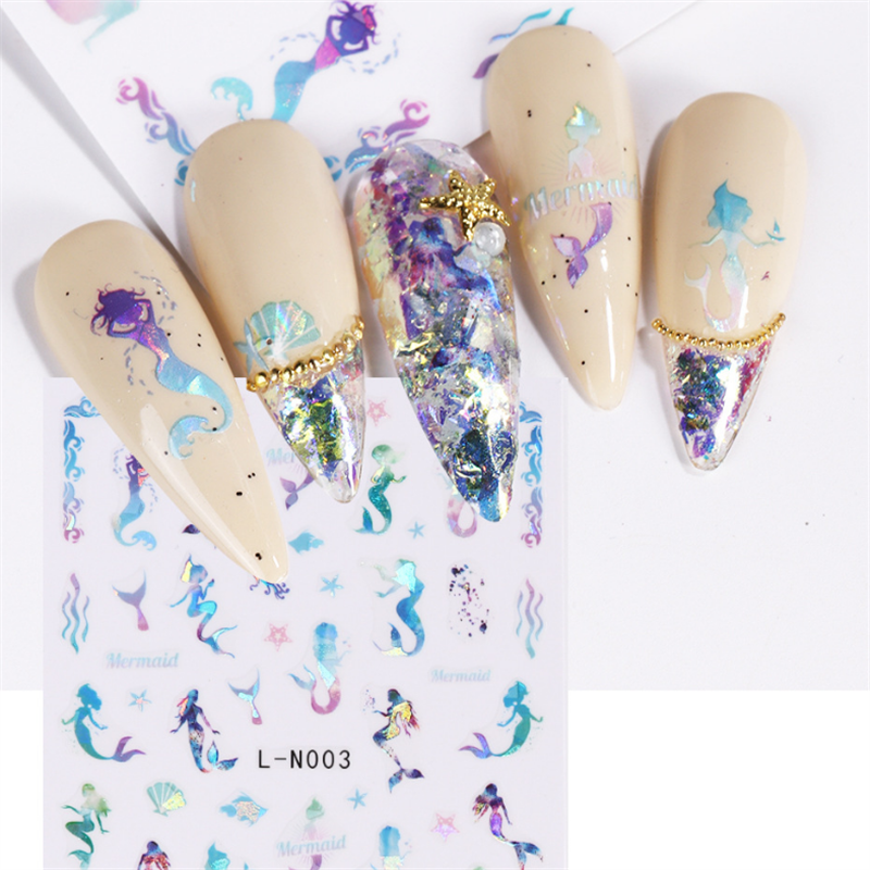 Mermaid Fishtail Nail Stickers